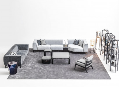 XXL sofa set couch textile big sofa 5+3+1 seater upholstery fabric couches